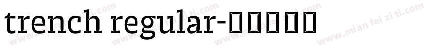 trench regular字体转换
